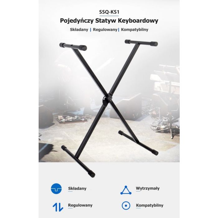 SSQ KS1 - pojedynczy statyw keyboardowy
