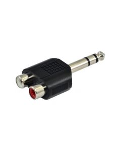 SSQ HA7 - Adapter 2 x gniazdo RCA - jack stereo 6.3mm